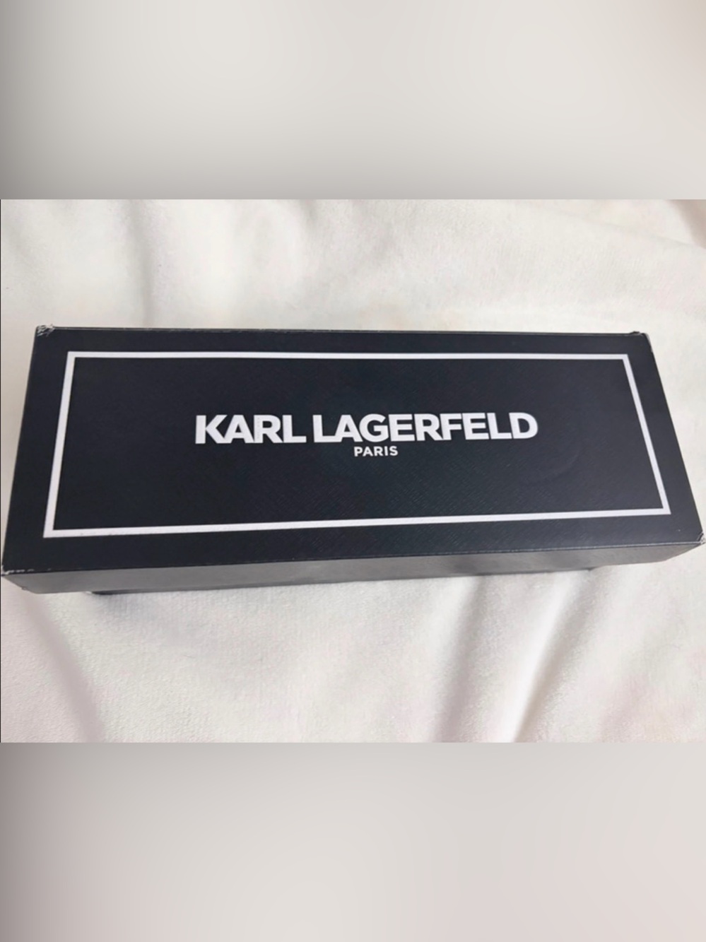 Karl Lagerfeld Metallic Silver Pointed Logo Trim Flats - Picture 5 of 5